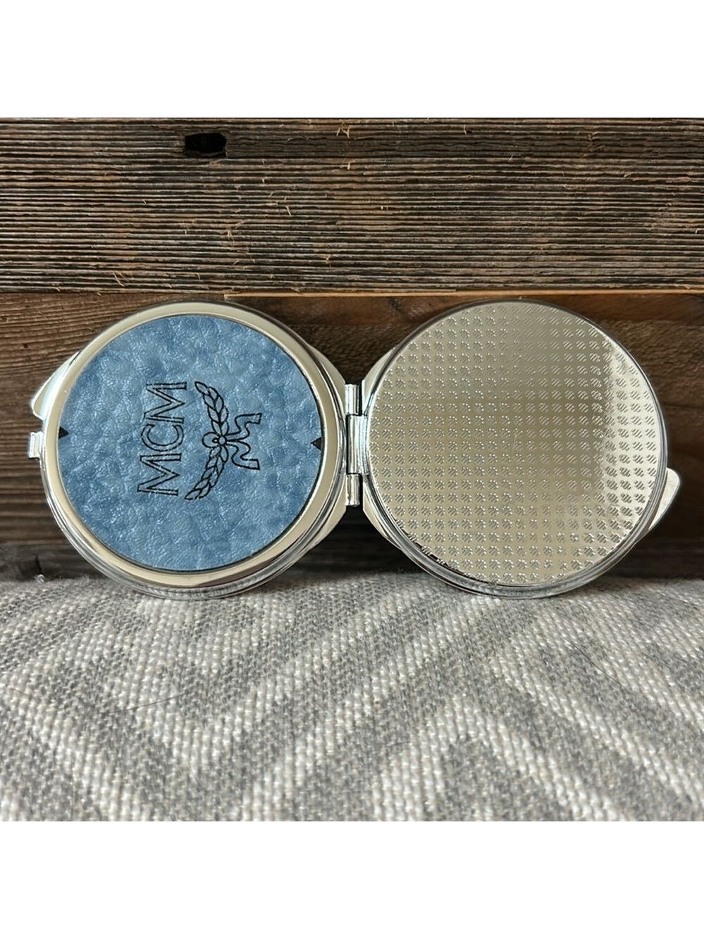 Compact Mirror Up-Cycled MCM - Picture 4 of 6